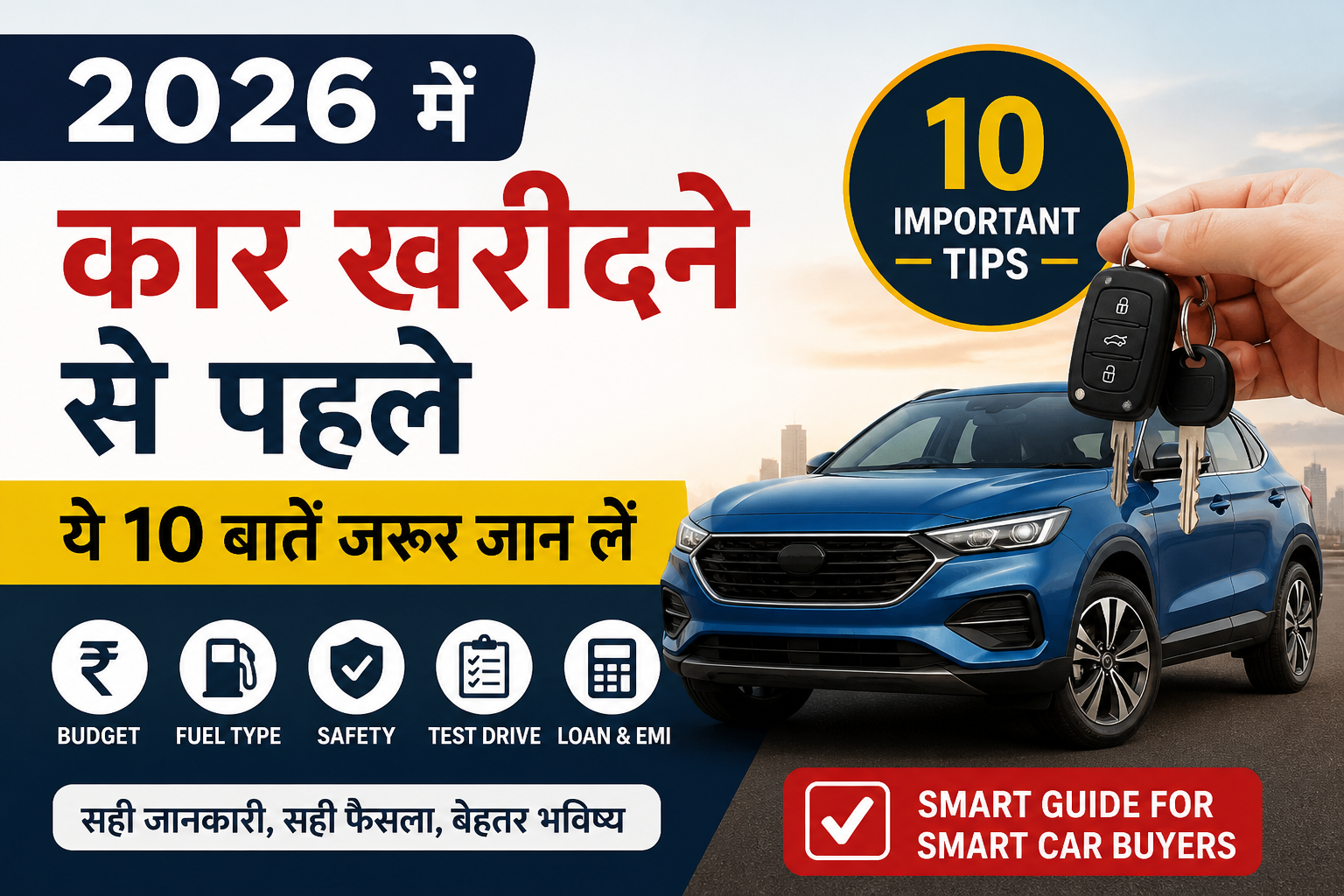 2026 में कार खरीदने से पहले ये 10 बातें जरूर जान लें