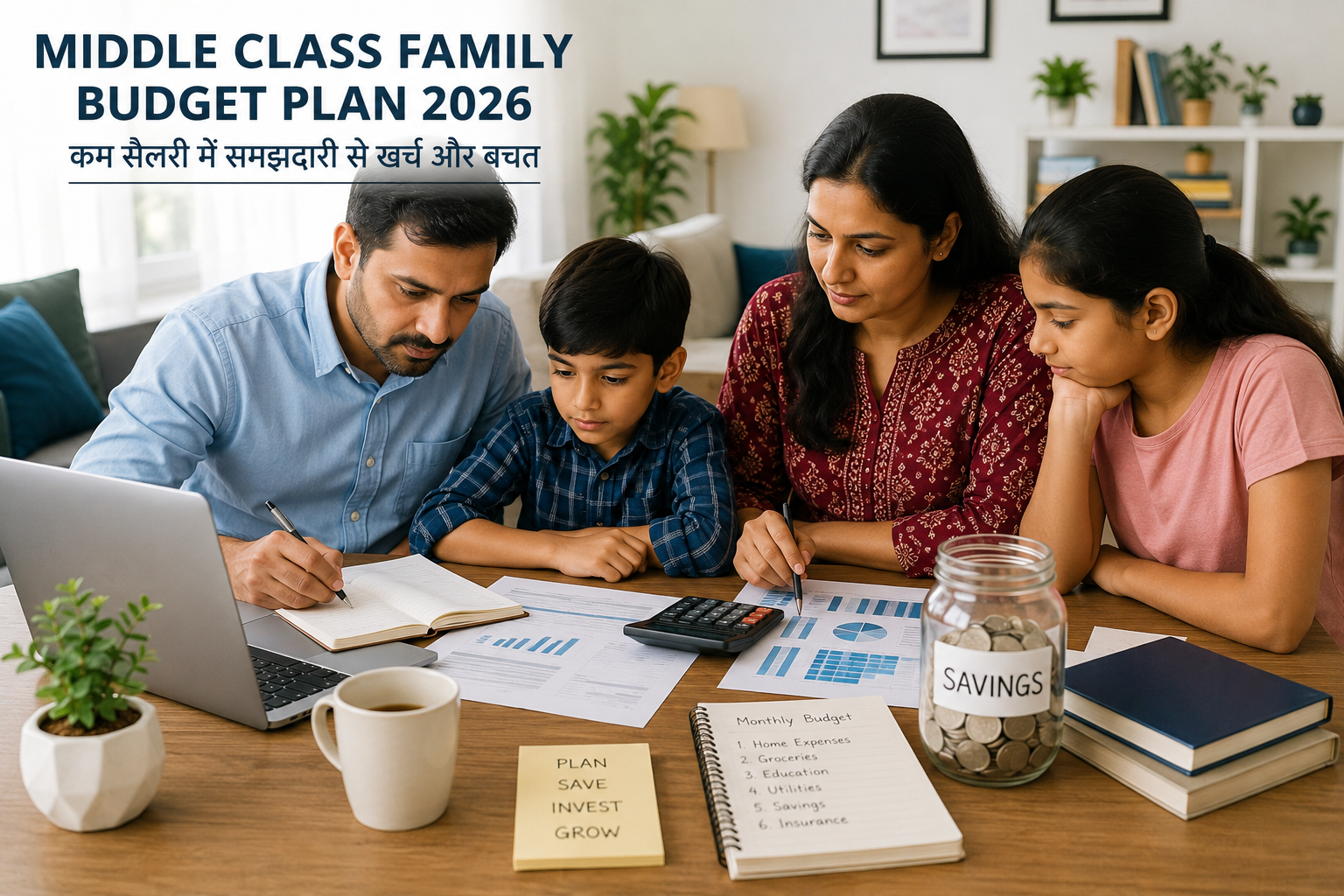 Middle Class Family Budget Plan 2026: कम सैलरी में महीने का बजट कैसे बनाएं