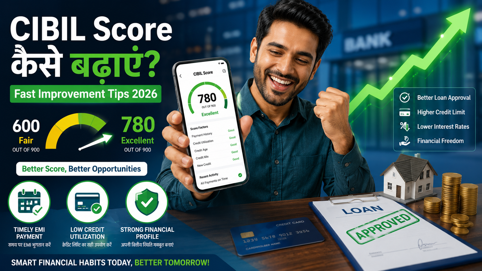 Tips to improve CIBIL score fast
