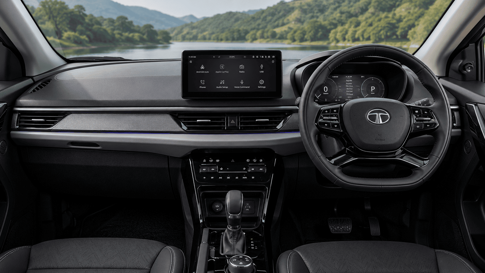 Tata Nexon 2026 interior dashboard touchscreen and premium cabin