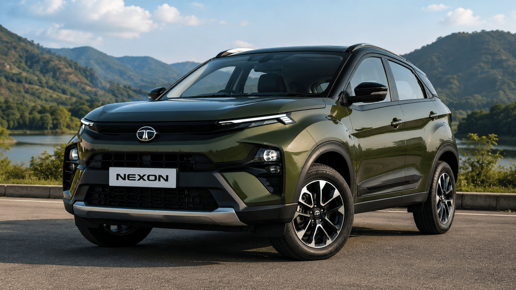 Tata Nexon 2026 exterior design front side view