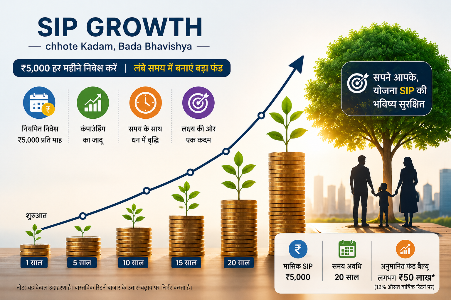 SIP investment growth example