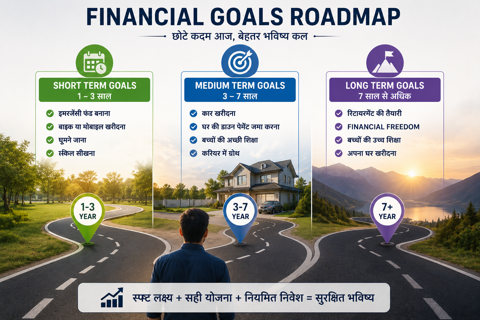 Financial goals planning roadmap