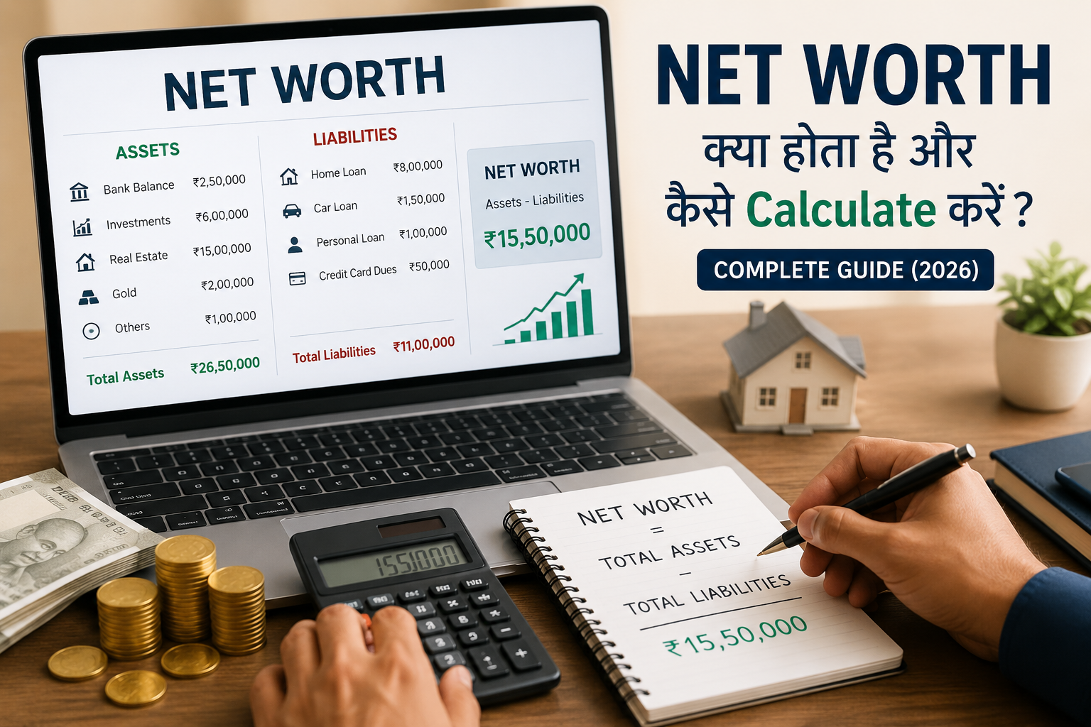 Net Worth Kya Hota Hai Aur Kaise Calculate Kare? Complete Hindi Guide (2026)